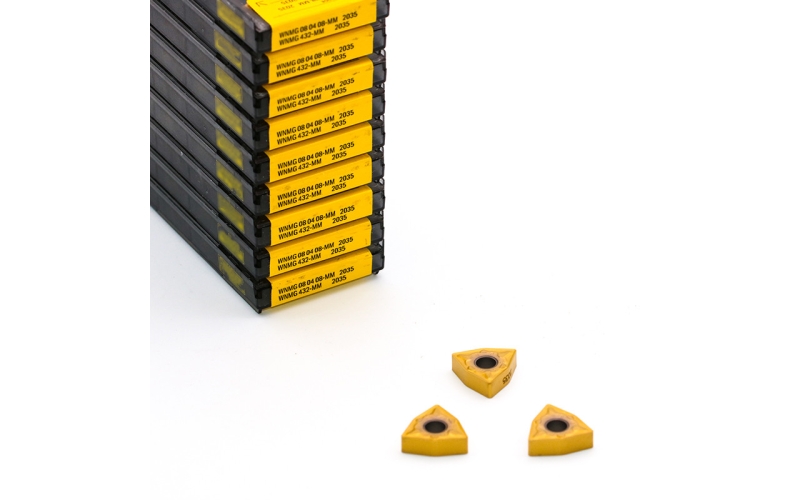數控刀片黃色桃型刀片WNMG080408-MM2035加工不銹鋼